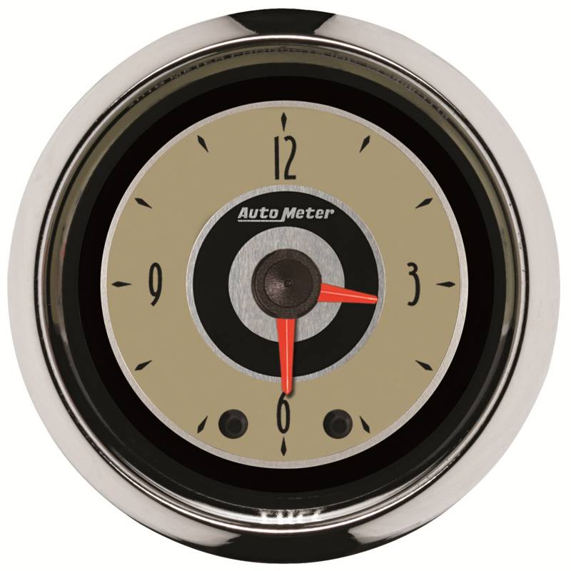 AutoMeter - AutoMeter GAUGE, CLOCK, 2 1/16" , 12HR, ANALOG, CRUISER 1185