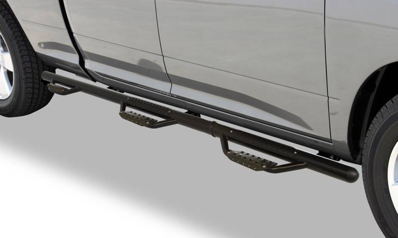 Go Rhino - Go Rhino Dominator D3 Modular Wheel-to-Wheel Side Steps w Brackets - Black - Diesel Only D36040B