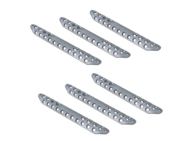 Go Rhino - Go Rhino Step Pads - Dominator D3 "Original Style" (6 medium) - Silver aluminum D30002S