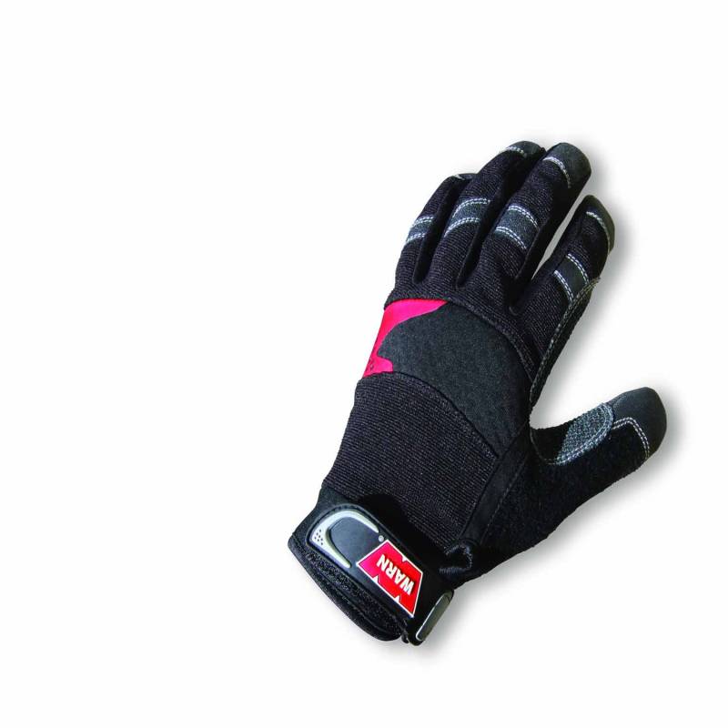 Warn - Warn Synthetic Leather with Kevlar Reinforcement Shock Absorbing Palm Black Size XL 88895