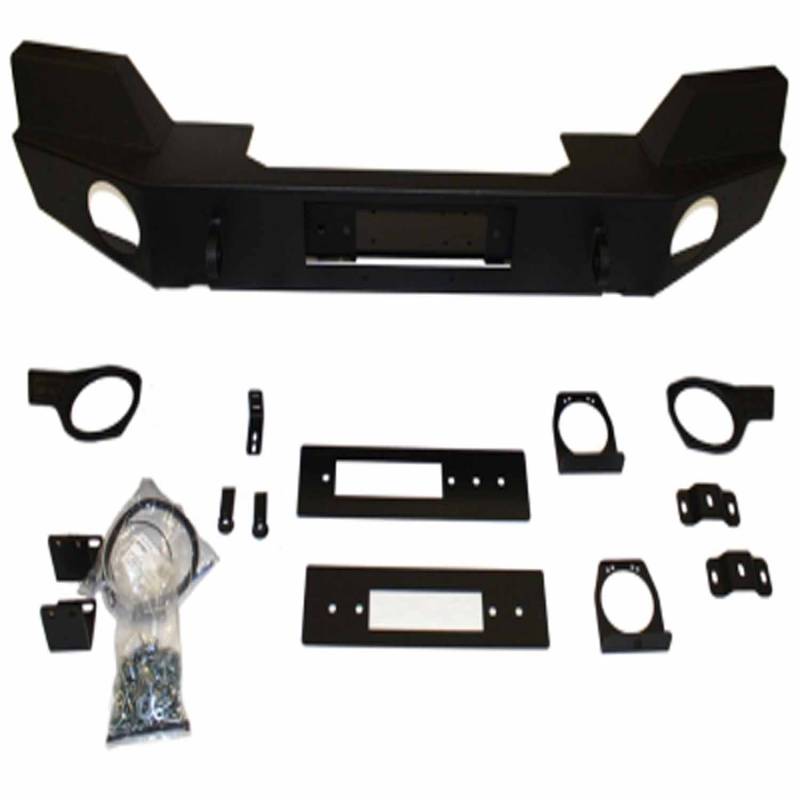 Warn - Warn Direct-Fit Grille Guard With Internal Winch Mount Powder Coated Black Steel 87775