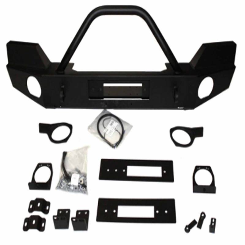 Warn - Warn Direct-Fit Grille Guard With Internal Winch Mount Powder Coated Black Steel 87750