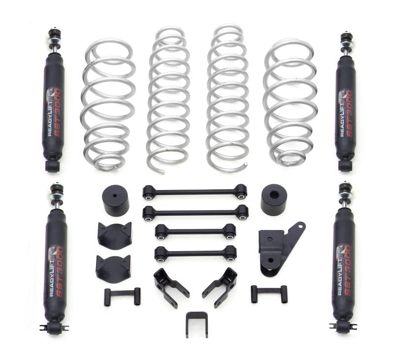 ReadyLift - ReadyLift 2007-17 JEEP JK 4'' SST Coil Spring Lift Kit with SST3000 Shocks 69-6401