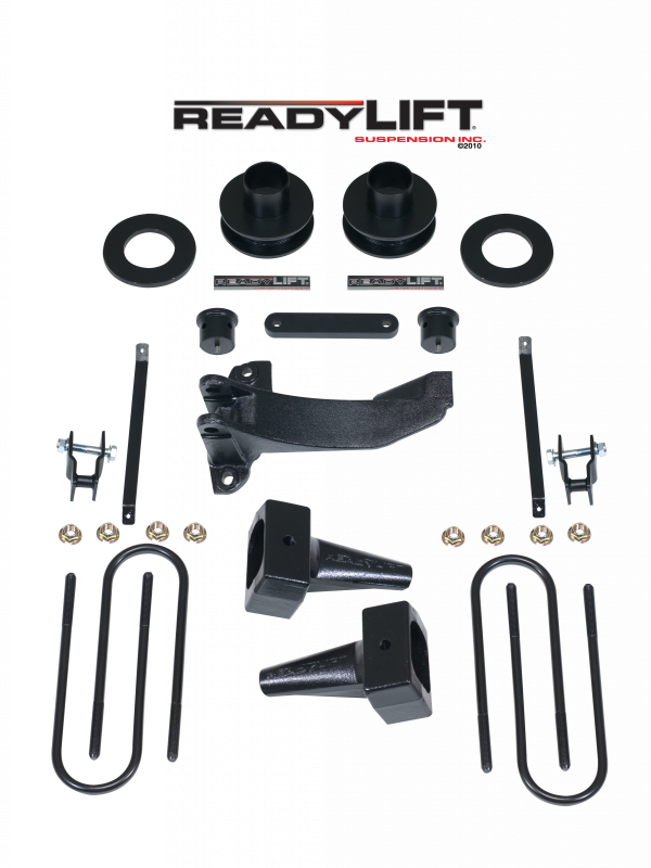 ReadyLift - ReadyLift 2008-10 FORD F250 2.5'' SST Lift Kit with 4'' Rear Blocks - 1 pc Drive Shaft 69-2518