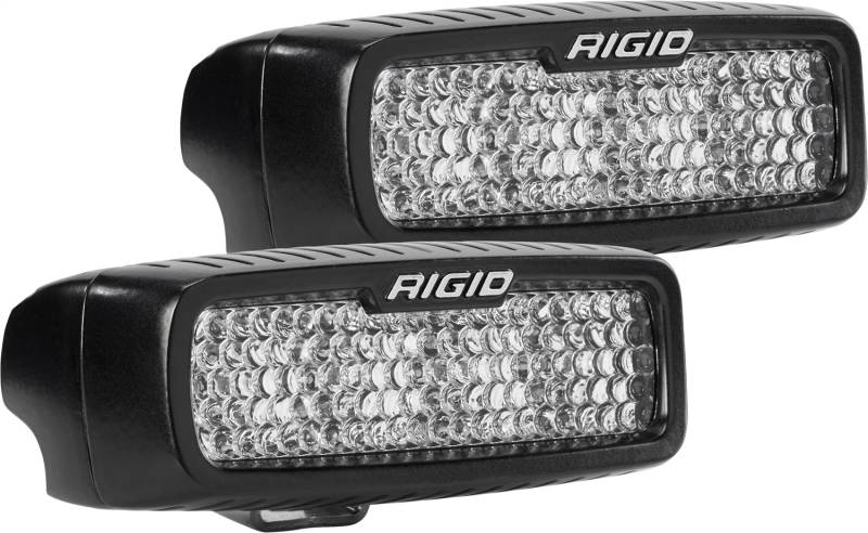 RIGID Industries - RIGID Industries RIGID SR-Q Series PRO, Flood Diffused, Surface Mount, Black Housing, Pair 905513