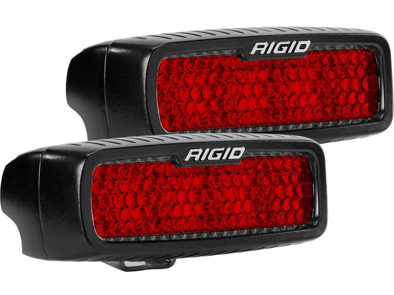 RIGID Industries - RIGID Industries RIGID SR-Q Rear Facing Light, High/Low, Red, Diffused, Surface Mount, Pair 90163