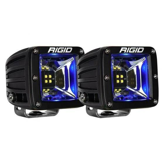 RIGID Industries - RIGID Industries RIGID Radiance Scene Light W/Blue Backlight, Surface Mount, Black Housing, Pair 68201