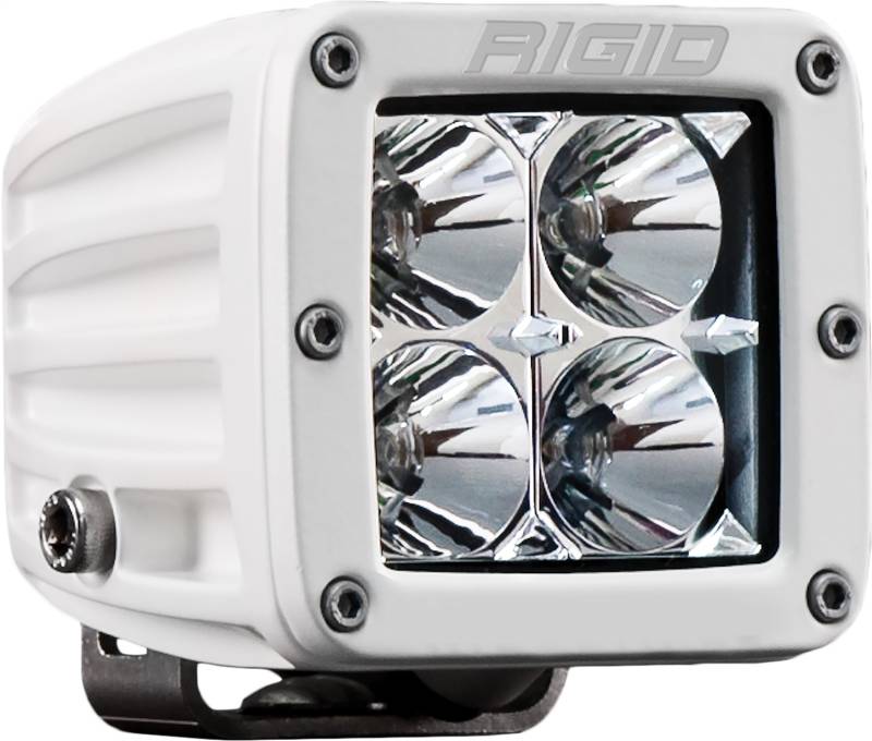 RIGID Industries - RIGID Industries RIGID D-Series PRO LED Light, Flood Optic, Surface Mount, White Housing, Single 601113