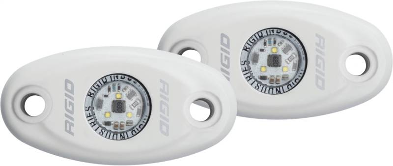 RIGID Industries - RIGID Industries RIGID A-Series LED Light, Low Power, Cool White, White Housing, Pair 482153