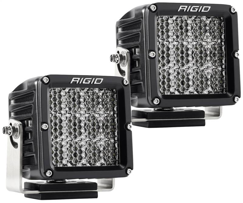 RIGID Industries - RIGID Industries RIGID D-XL PRO LED Light, Driving Diffused, Surface Mount, Black Housing, Pair 322713