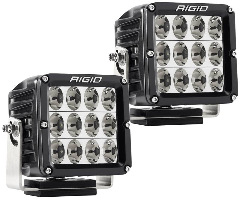 RIGID Industries - RIGID Industries RIGID D-XL PRO LED Light, Driving Optic, Surface Mount, Black Housing, Pair 322613