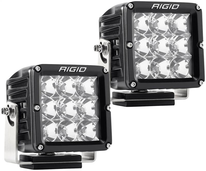 RIGID Industries - RIGID Industries RIGID D-XL PRO LED Light, Flood Optic, Surface Mount, Black Housing, Pair 322113