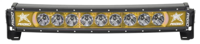 RIGID Industries - RIGID Industries RIGID Radiance Plus Curved Bar, Broad-Spot Optic, 20 Inch With Amber Backlight 32004