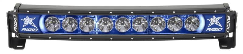 RIGID Industries - RIGID Industries RIGID Radiance Plus Curved Bar, Broad-Spot Optic, 20 Inch With Blue Backlight 32001