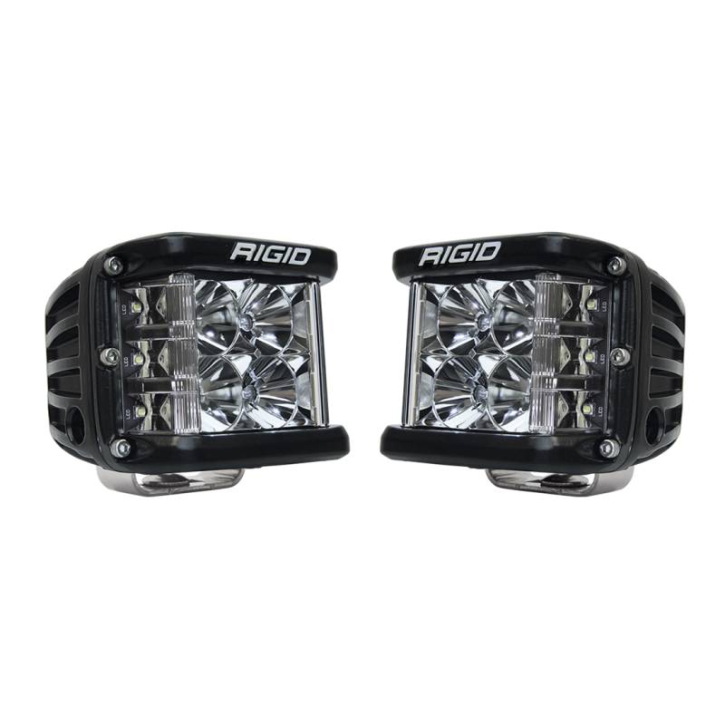 RIGID Industries - RIGID Industries RIGID D-SS PRO Side Shooter, Flood Optic, Surface Mount, Black Housing, Pair 262113