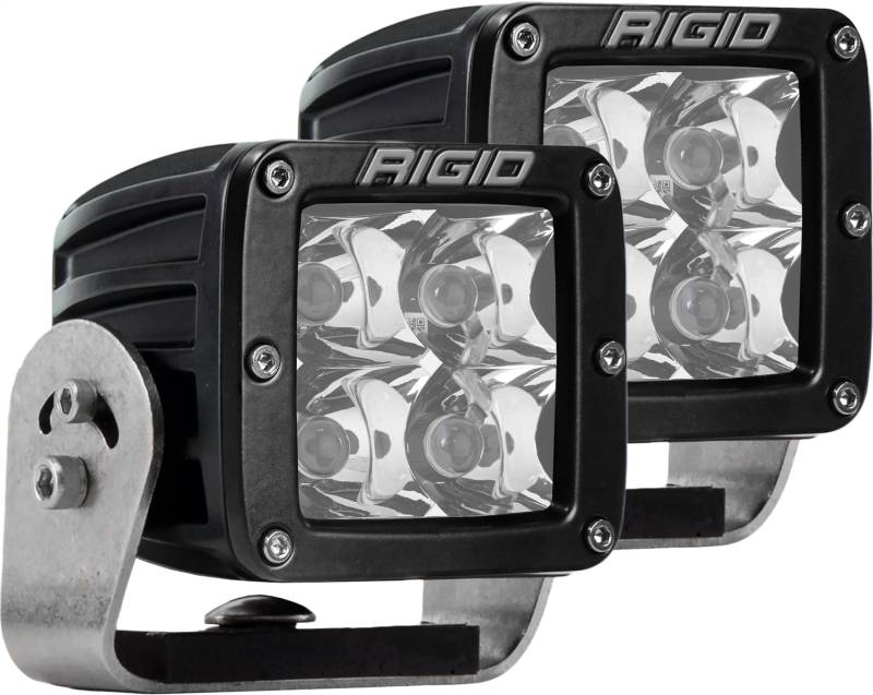 RIGID Industries - RIGID Industries RIGID D-Series PRO LED Light, Spot Optic, Heavy Duty, Black Housing, Pair 222213