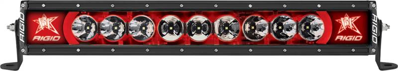 RIGID Industries - RIGID Industries RIGID Radiance Plus LED Light Bar, Broad-Spot Optic, 20 Inch With Red Backlight 220023