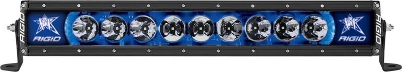 RIGID Industries - RIGID Industries RIGID Radiance Plus LED Light Bar, Broad-Spot Optic, 20 Inch With Blue Backlight 220013
