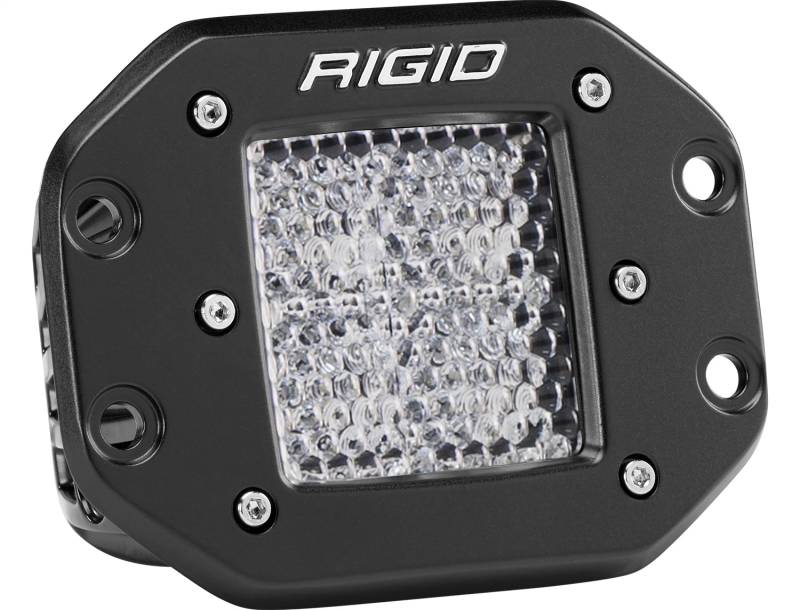 RIGID Industries - RIGID Industries RIGID D-Series PRO LED Light, Diffused Lens, Flush Mount, Single 211513