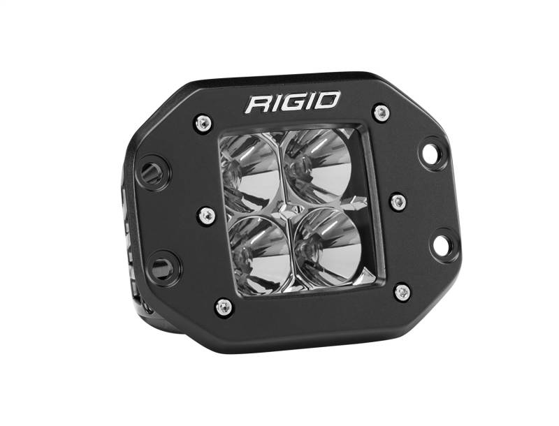 RIGID Industries - RIGID Industries RIGID D-Series PRO LED Light, Flood Optic, Flush Mount, Single 211113