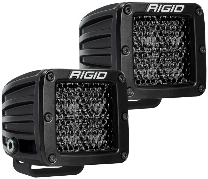 RIGID Industries - RIGID Industries RIGID D-Series PRO Midnight Edition, Spot Diffused, Surface Mount, Pair 202513BLK