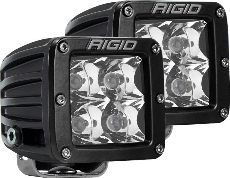 RIGID Industries - RIGID Industries RIGID D-Series PRO LED Light, Spot Optic, Amber, Surface Mount, Pair 202223