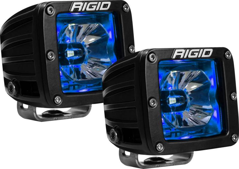 RIGID Industries - RIGID Industries RIGID Radiance Pod With Blue Backlight, Surface Mount, Black Housing, Pair 20201
