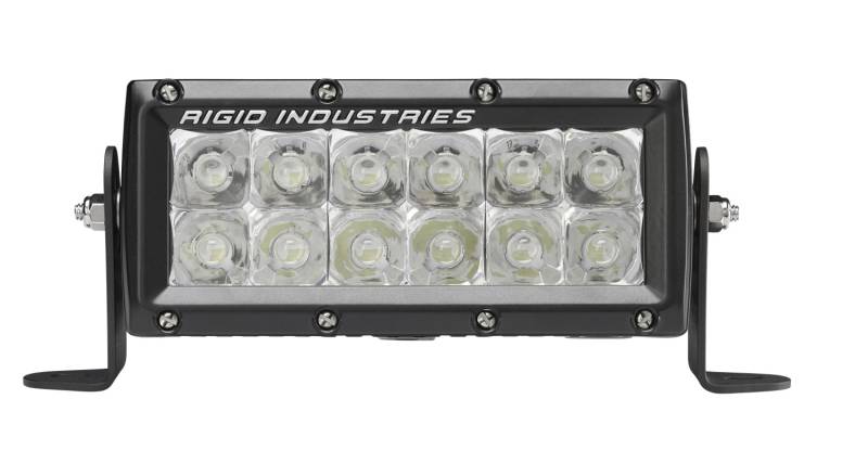 RIGID Industries - RIGID Industries RIGID E-Series LED Light, E-Mark Certified, Spot Optic, 6 Inch, Black Housing 106212EM