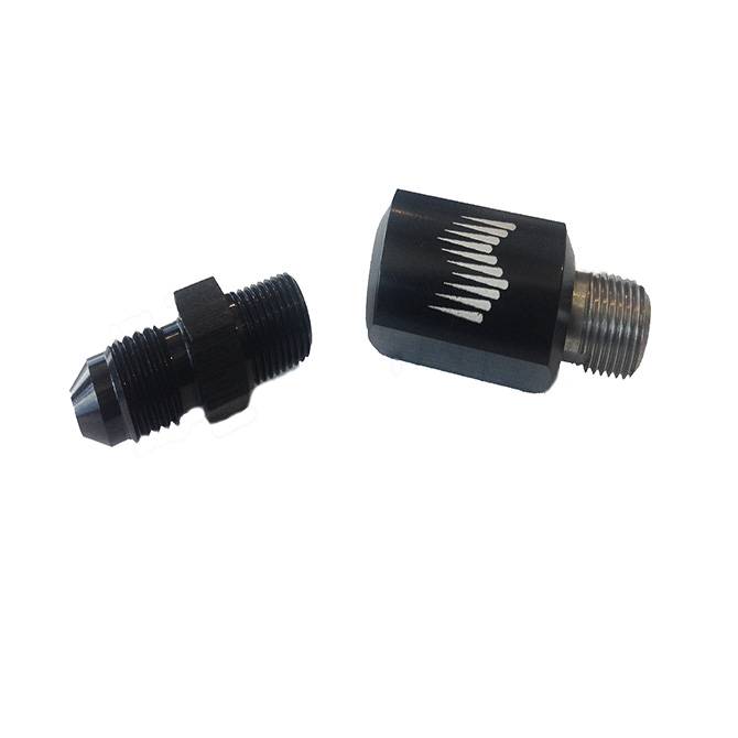 Snow Performance - Snow Performance Low Profile Water-Methanol Nozzle Holder 4AN Elbow SNO-809-BRD