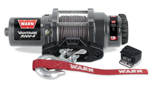 Warn - Warn 12 Volt DC 3000 LB Cap 50 Ft Synthetic Rope Hawse Fairlead 99389
