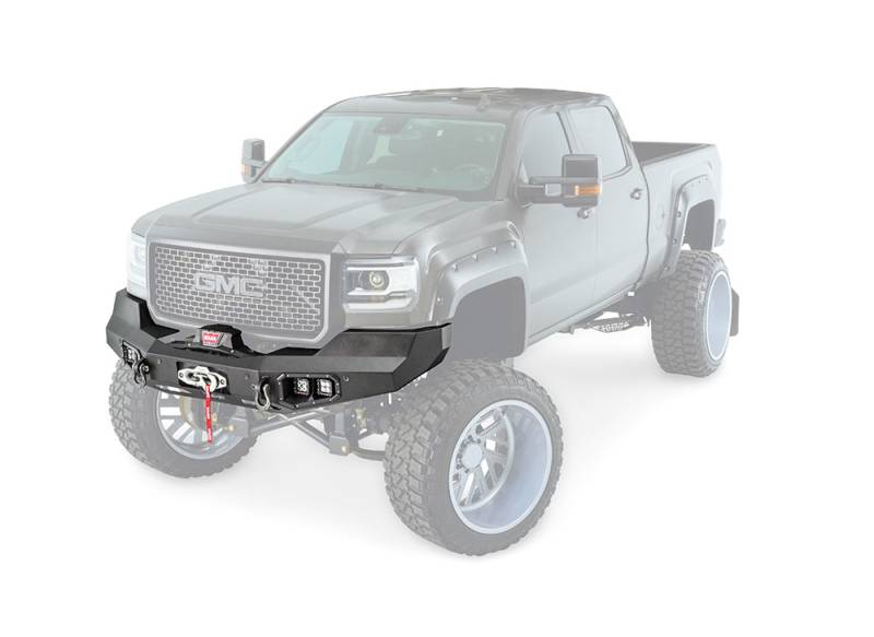 Warn - Warn Direct-Fit Grill Guard With Winch Mount Textured Black Steel 99152