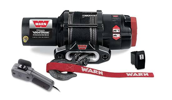 Warn - Warn 12 Volt DC 4500 LB Cap 50 Ft Synthetic Rope 98600