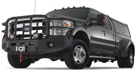 Warn - Warn Direct-Fit Mounting Grill Guard With Winch Mount Tow Hook Mounts Black Steel 95215