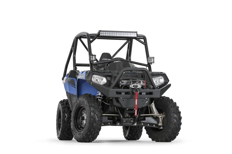 Warn - Warn One Piece Design Direct-Fit With Grille Guard External Winch Mount Black Steel 94360