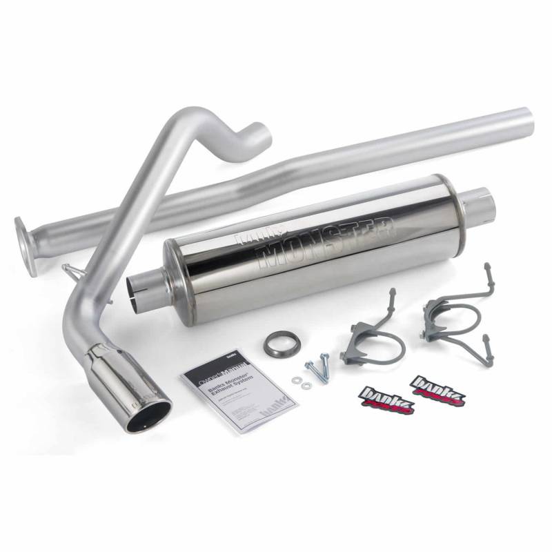 Banks Power - Monster Exhaust System Single Exit Chrome Tip 05-12 Toyota 4.0L Tacoma ECLB-DCLB Banks Power