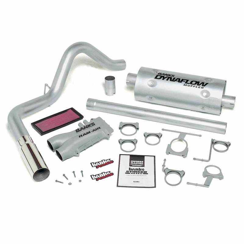 Banks Power - Stinger Bundle Power System W/Single Exit Exhaust Chrome Tip 93-97 Ford 460 Standard Cab Automatic Transmission Banks Power