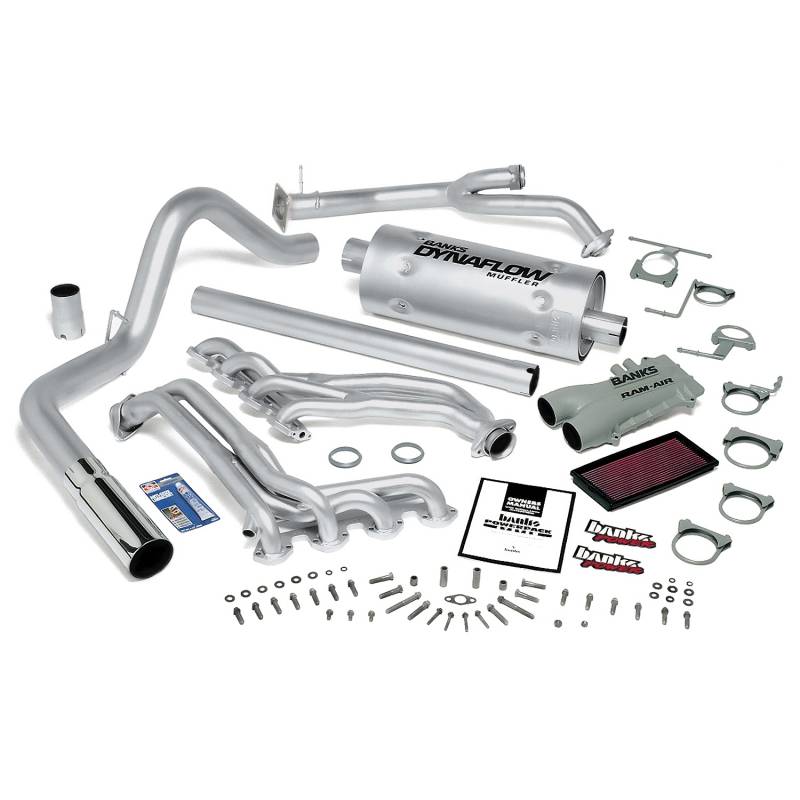 Banks Power - PowerPack Bundle Complete Power System 87-89 Ford 460 C6 Automatic or Manual Transmission Chrome Tip Banks Power