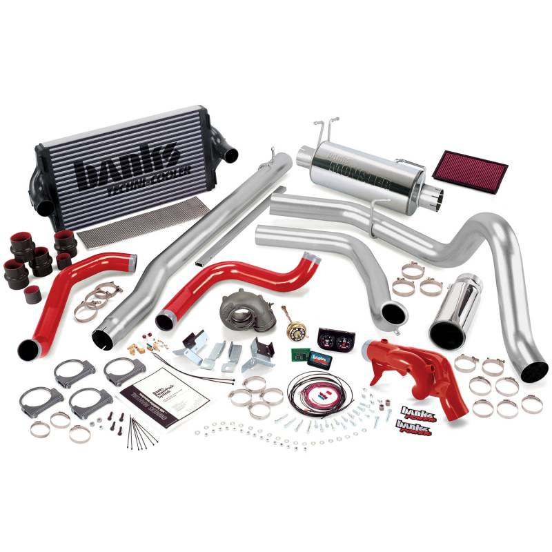 Banks Power - PowerPack Bundle Complete Power System W/Single Exit Exhaust Chrome Tip 99 Ford 7.3L F250/F350 Manual Transmission Banks Power
