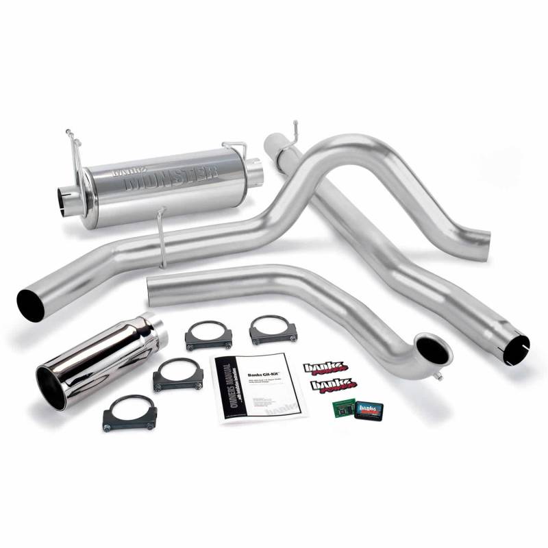 Banks Power - Git-Kit Bundle Power System W/Single Exit Exhaust Chrome Tip 01-03 Ford 7.3L W/Catalytic Converter Banks Power