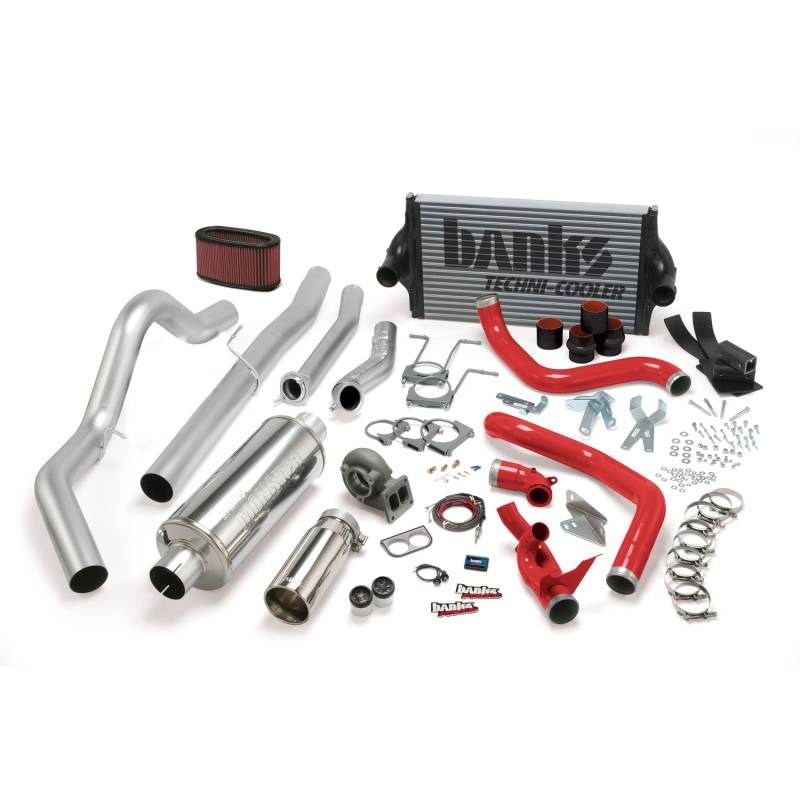 Banks Power - PowerPack Bundle Complete Power System W/OttoMind Engine Calibration Module Chrome Tail Pipe 94-97 Ford 7.3L CCLB Manual Transmission Banks Power