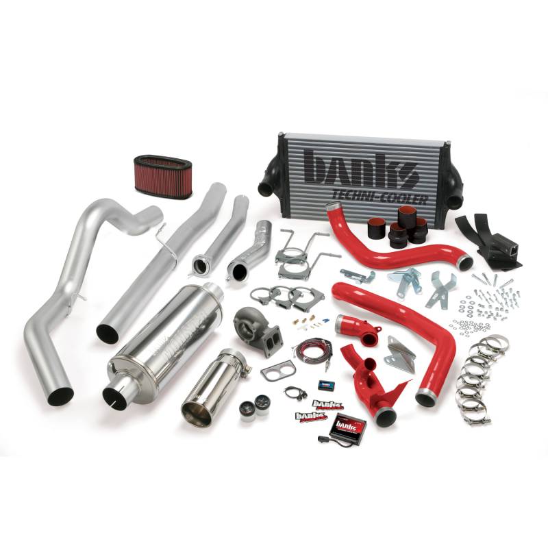 Banks Power - PowerPack Bundle Complete Power System W/OttoMind Engine Calibration Module Chrome Tail Pipe 94-97 Ford 7.3L CCLB Automatic Transmission Banks Power