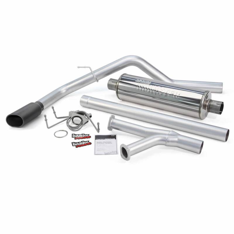 Banks Power - Monster Exhaust System Single Exit Black Tip 09-19 Toyota Tundra 4.6/5.7L DCMB-CMSB Banks Power