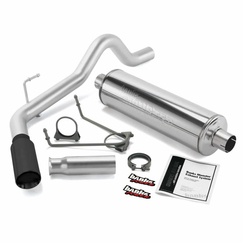 Banks Power - Monster Exhaust System Single Exit Black Tip 00-06 Toyota 3.4L 4.0L 4.7L Tundra Banks Power