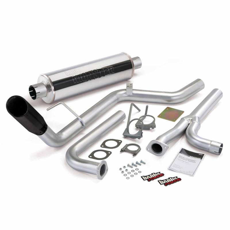 Banks Power - Monster Exhaust System Single Exit Black Tip 04-19 Nissan 4.0L Frontier All Cab/Beds Banks Power