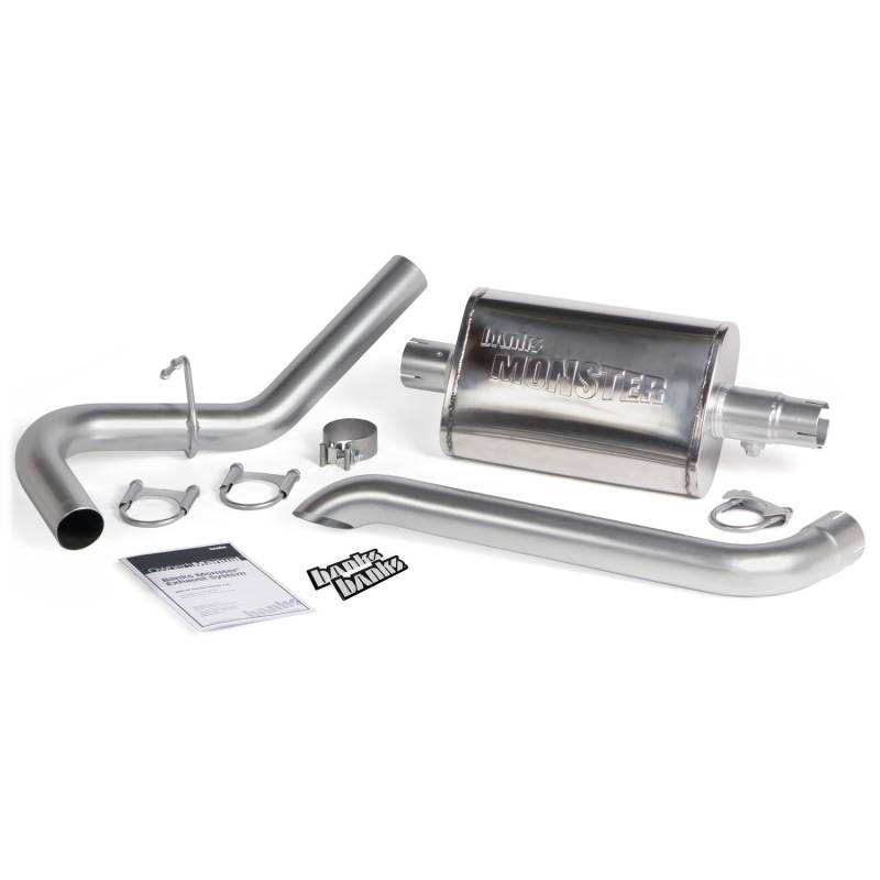 Banks Power - Monster Exhaust System Single Exit Turndown 87-01 Jeep 4.0L Cherokee Banks Power