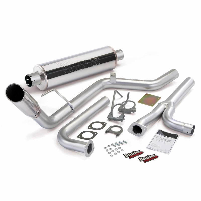 Banks Power - Monster Exhaust System Single Exit Chrome Tip 04-19 Nissan 4.0L Frontier All Cab/Beds Banks Power