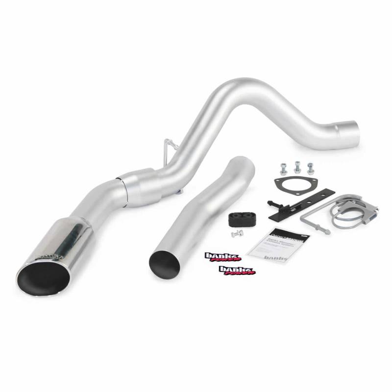 Banks Power - Monster Exhaust System Single Exit Chrome Tip 15 6.6L LML DCSB-CCLB Banks Power