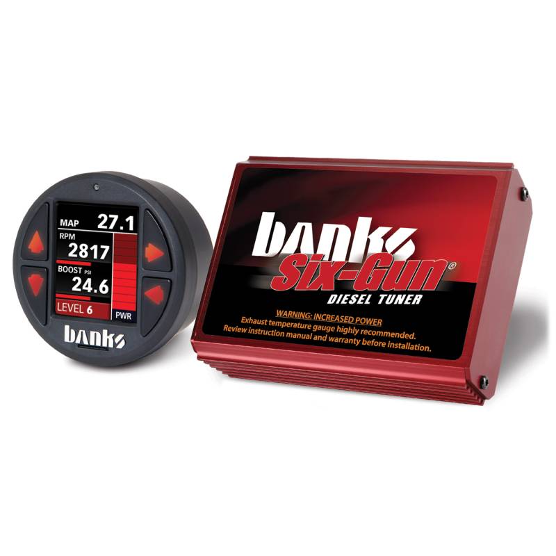 Banks Power - Six-Gun Diesel Tuner with Banks iDash 1.8 Super Gauge for use with 2007-2010 Chevy 6.6L LMM Banks Power