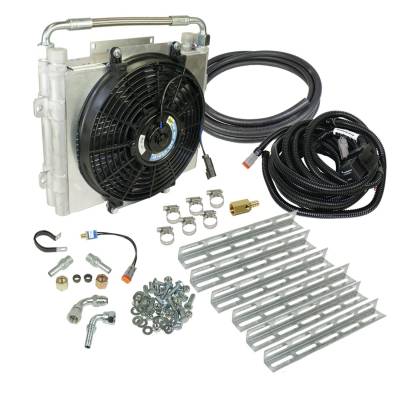 BD Diesel - BD Diesel Xtrude Double Stacked Auxiliary Transmission Cooler Kit 1030606-DS-12 - Image 1