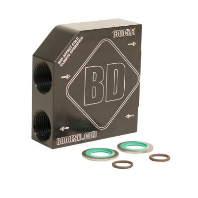 BD Diesel - BD Diesel Transmission Oil Cooler Bypass Tube Eliminator Kit 1061527 - Image 1